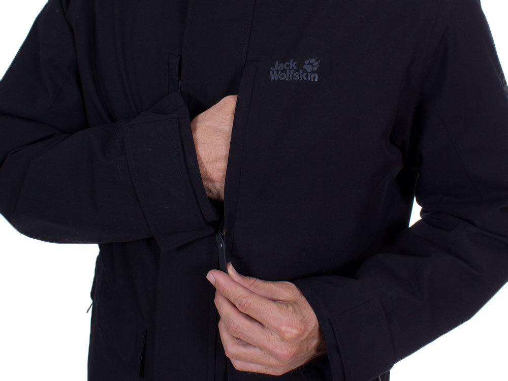 Jack wolfskin west coast jacket black store