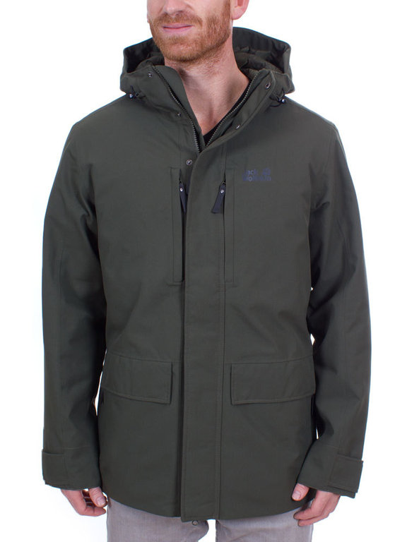 variabel Garantie Almachtig Jack Wolfskin Men's West Coast Jacket (Dark Moss) Insulating Winterjacket