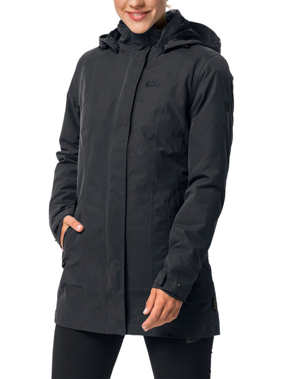Jack wolfskin madison avenue coat dusty grey outlet