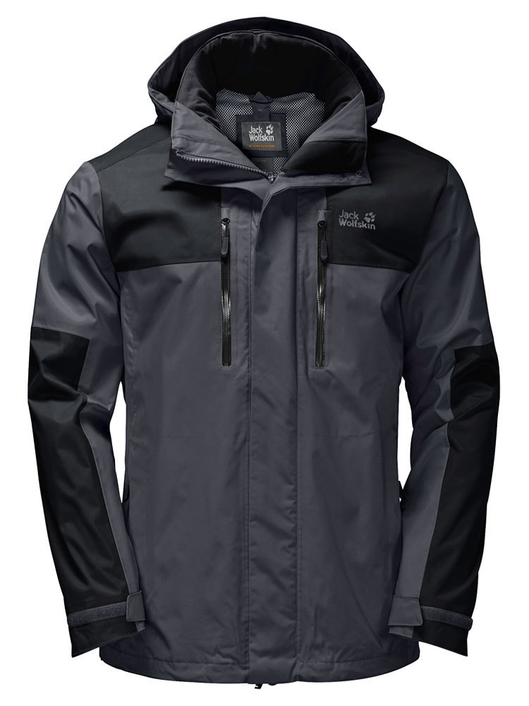 Toevlucht Uitroepteken rijst Jack Wolfskin Heren Jasper Flex Jacket (Ebony) Outdoor Jas