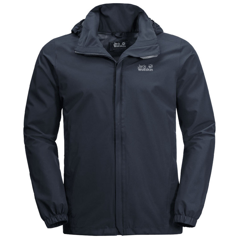 Jack Wolfskin Men s Stormy Point Jacket Night Blue Rainwear Jacket