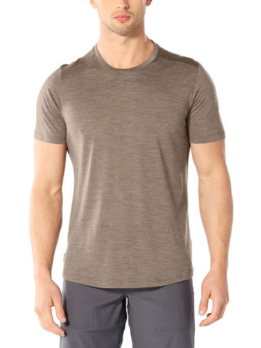 Icebreaker Men's Sphere SS Crewe (Driftwood Heather)