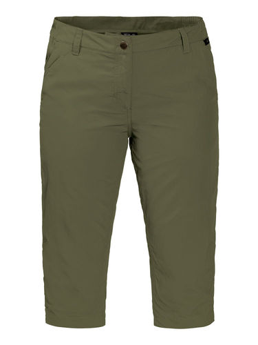 Jack Wolfskin Dames Kalahari 3/4 Pants (Delta Green)