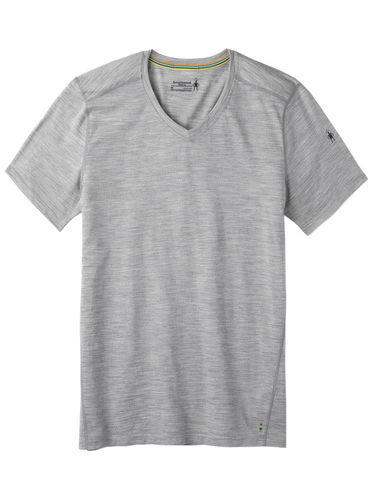 Smartwool Men's Merino 150 V-Neck SS (Light Gray Hthr)