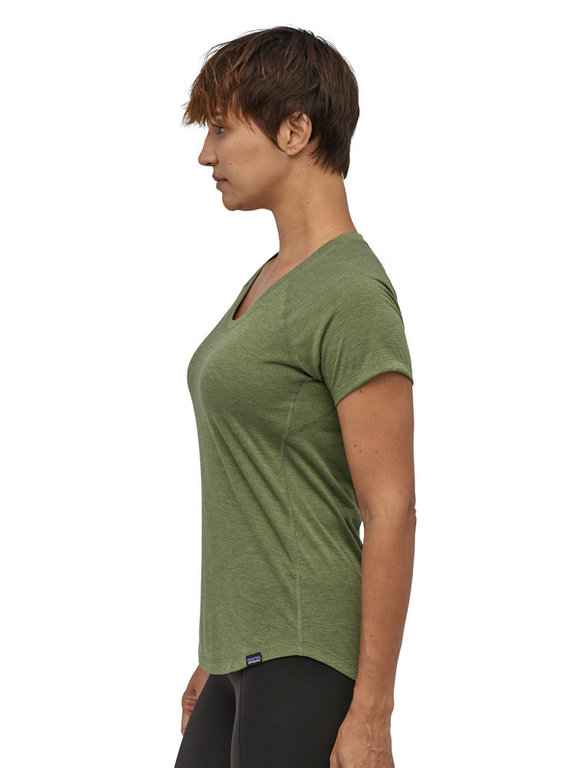 Patagonia Women s Cap Cool Trail Shirt Camp Green Summer Top