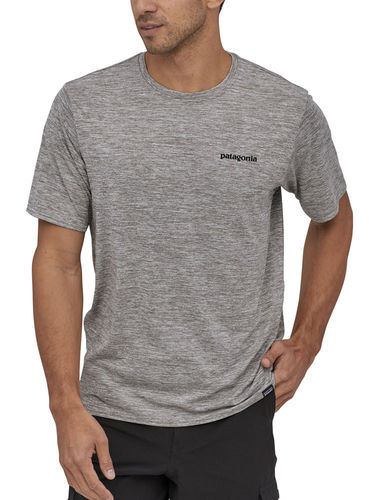Patagonia Men's Cap Cool Daily Graphic Shirt (P-6 Logo: Feather Grey)