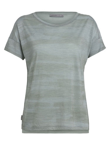 Icebreaker Women's Via SS Scoop (Shale Heather)