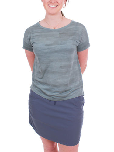 Icebreaker Women's Via SS Scoop (Shale Heather)
