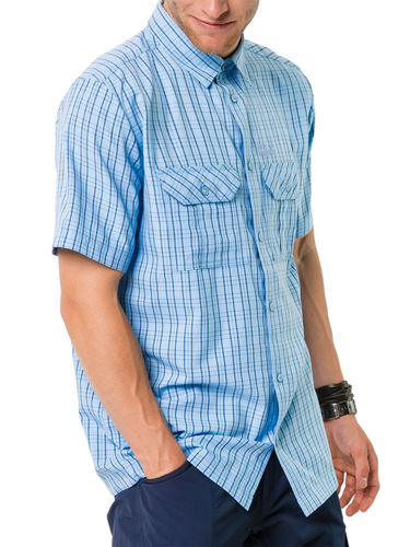Jack Wolfskin Men's Thompson Shirt (Cool Water Checks)