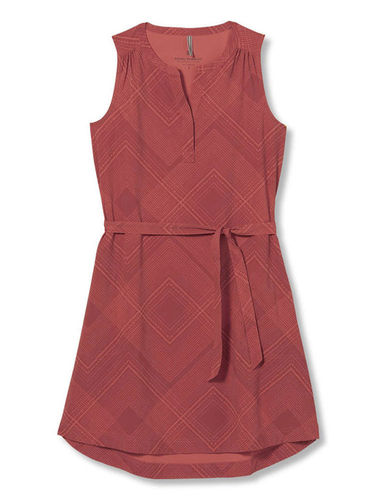 Royal Robbins Spotless Traveler Tank Dress (Terracotta Geo Dot Print)