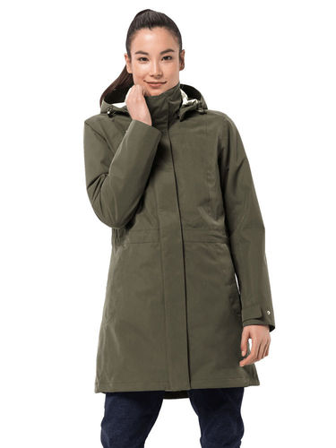 Jack Wolfskin Dames Ottawa Coat (Granite)