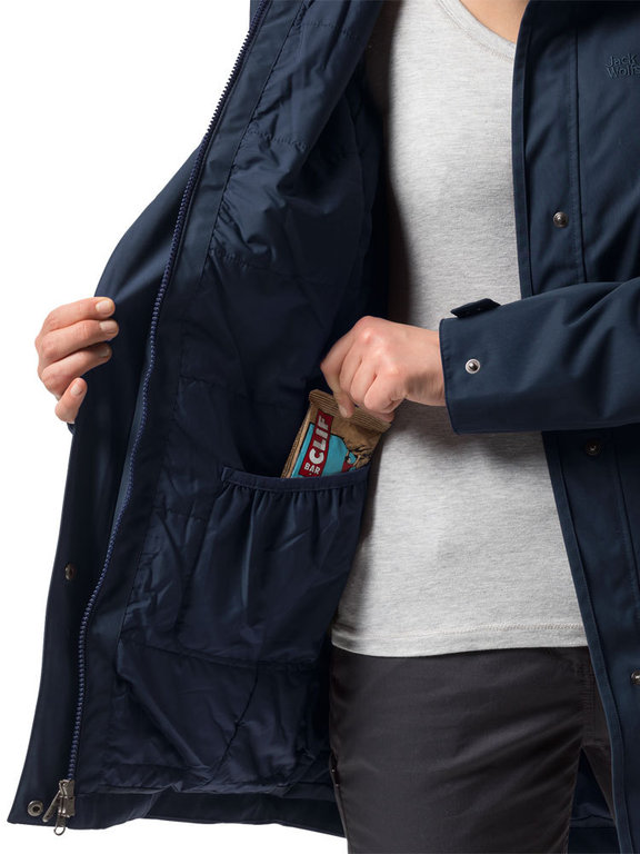 Jack wolfskin madison avenue coat midnight blue hotsell