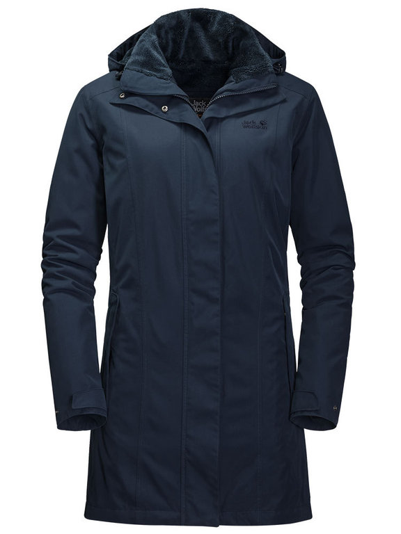Jack Wolfskin Women s Madison Avenue Coat Midnight Blue