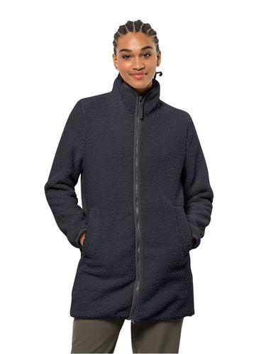 Jack Wolfskin Dames High Curl Coat (Phantom)