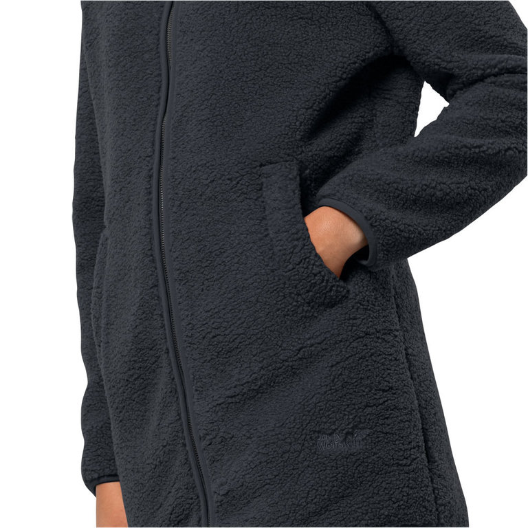 Jack Wolfskin Women\'s High Curl Coat (Phantom) Fleece Jacket