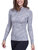 Smartwool Women's Merino 250 Baselayer Pattern 1/4 Zip (Light Gray Traced Dahlia)