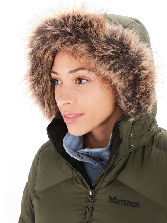 Marmot Women S Montreaux Coat Nori, Marmot Coat Fur Hood