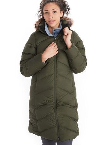 Afrika jogger Matroos Marmot Dames Montreaux Coat (Nori) 700 Fill Down Winterjas