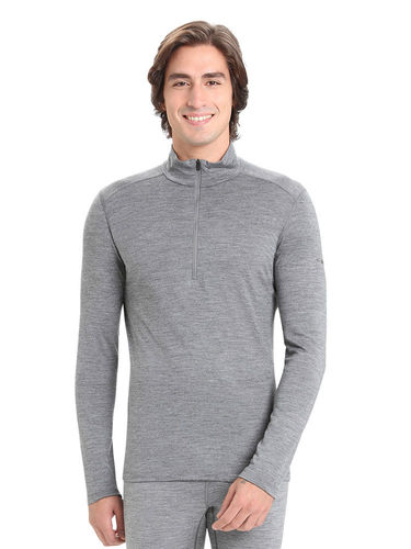 Icebreaker Heren 200 Oasis LS Half Zip (Gritstone Heather)