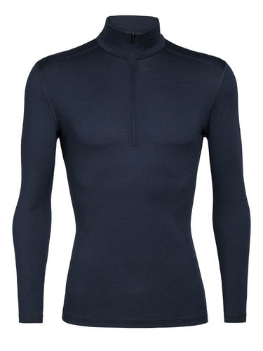 Icebreaker Heren 200 Oasis LS Half Zip (Nightfall)