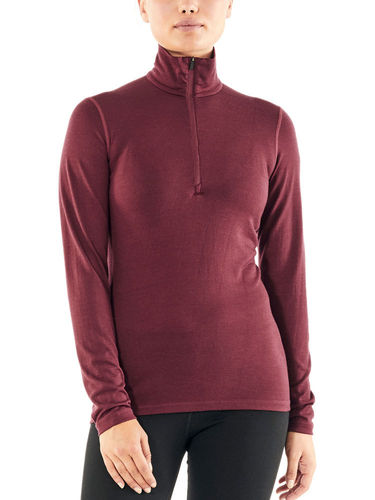 Icebreaker Dames 200 Oasis LS Half Zip (Redwood)