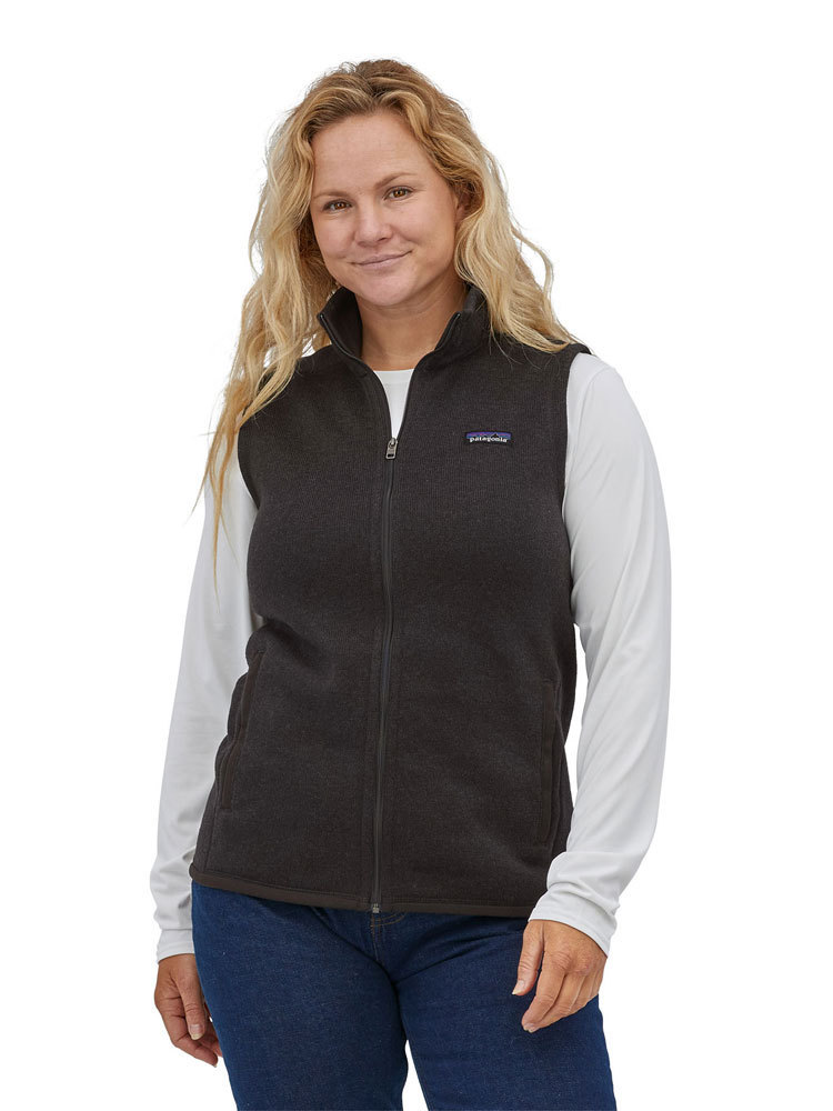 Patagonia Women s Better Sweater vest Black Fleece Bodywarmer