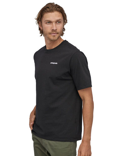 Patagonia Men's P-6 Logo Responsibili Tee (Black)