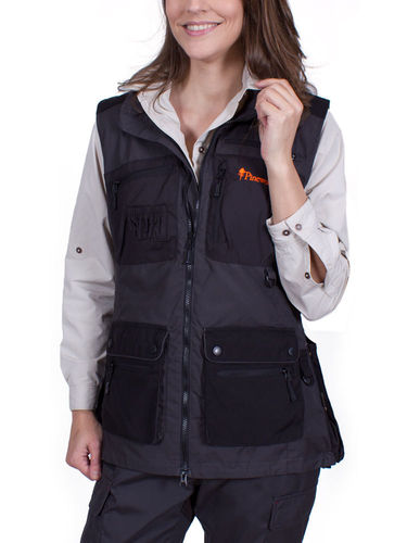 Pinewood Women's New Dog Sports Vest (Dark Anthracite/ Black)