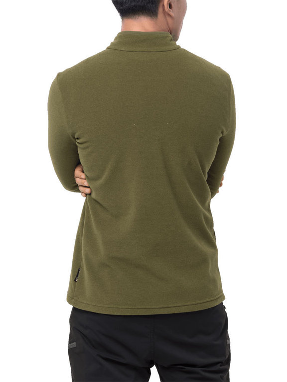 Jack Wolfskin Arco Men Light Moss Stripes Fleece