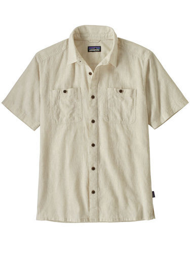 Patagonia Heren Back Step Shirt (Goshawk Dobby: Pumice)