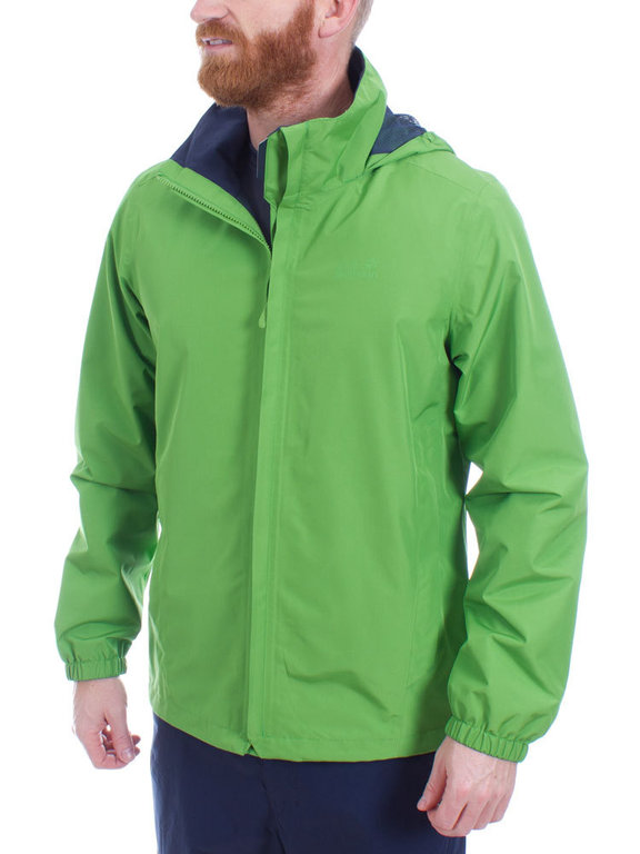 virtueel Klooster afgunst Jack Wolfskin Men's Stormy Point Jacket (Basil Green) Rainwear Jacket