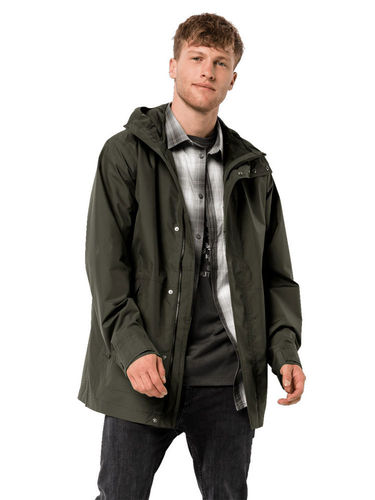 Jack Wolfskin Men's Cape Point Jacket (Dark Moss)