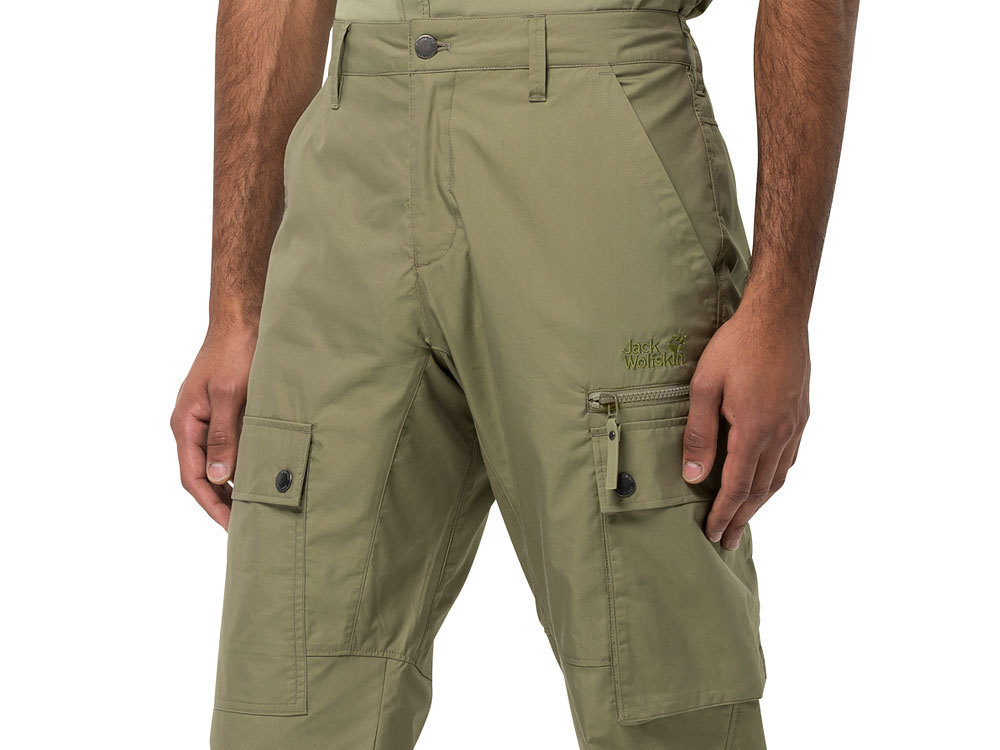 Jack Wolfskin Men\'s Lakeside Pants (Khaki) Safari Pants