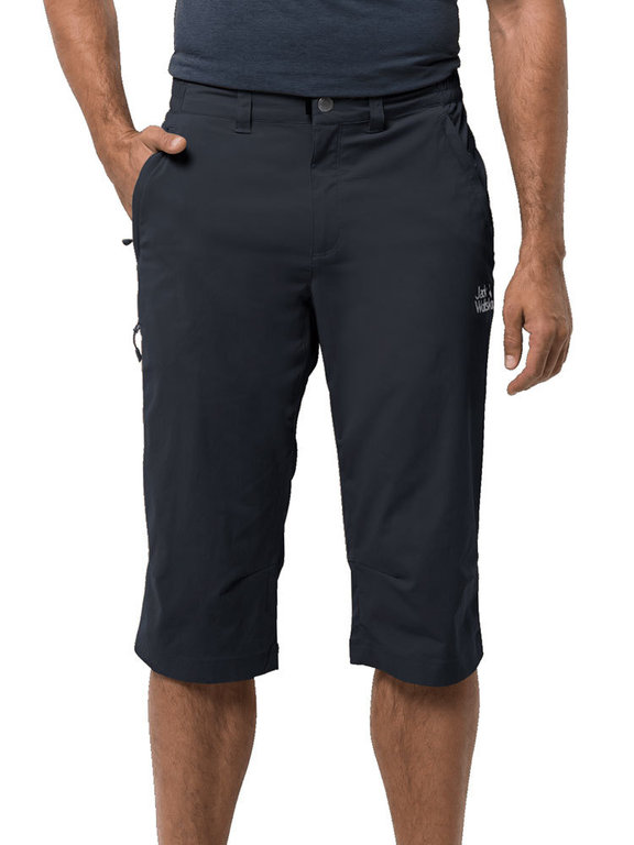 zand Onderdrukker Beweging Jack Wolfskin Men's Activate Light 3/4 Pants (Phantom) Capri Pants