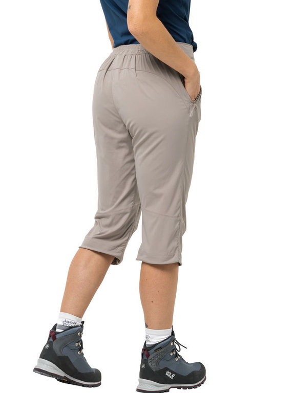 Jack Wolfskin Women s Activate Light 3 4 Pants Moon Rock Outdoor