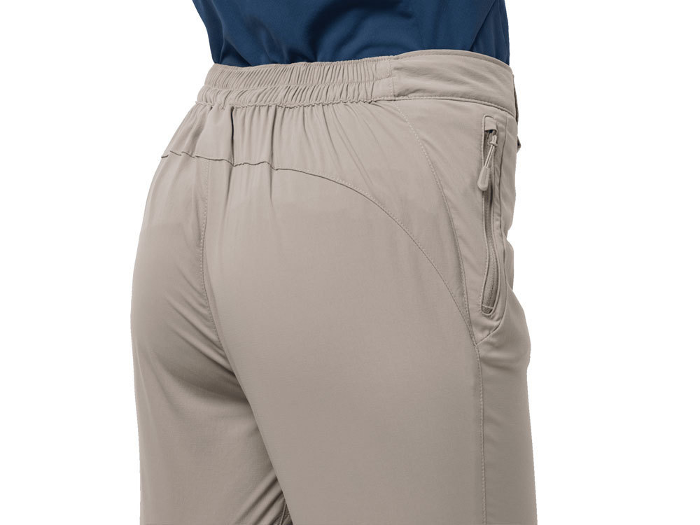 Jack Wolfskin Women\'s Activate Light 3/4 Pants (Moon Rock) Outdoor Pants | Stretchhosen