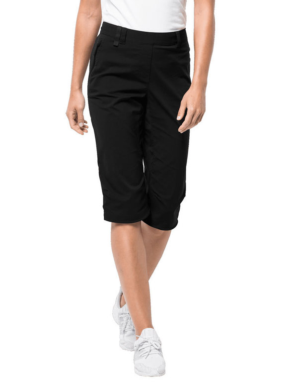 Jack Wolfskin Women s Activate Light 3 4 Pants Black Outdoor Pants