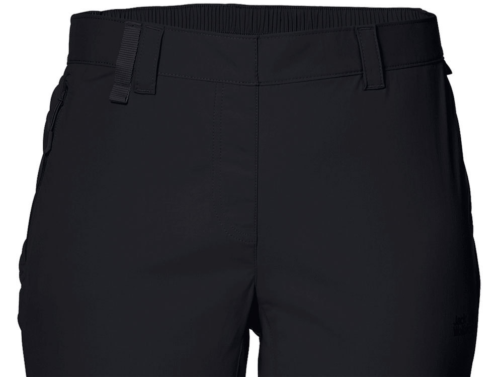 Jack Wolfskin Women's Activate Light 3/4 Pants (Black) Outdoor Pants