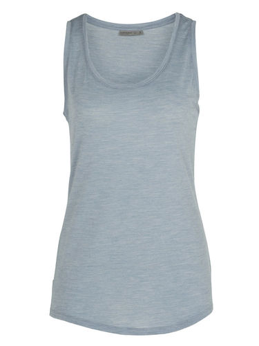 Icebreaker Dames Sphere Tank (Gravel Heather)