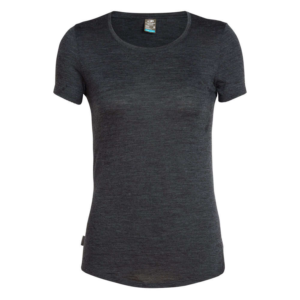 Icebreaker Women's Sphere SS Low Crewe (Black)