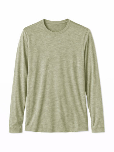 Icebreaker Men's Sphere LS Crewe - Flint Heather