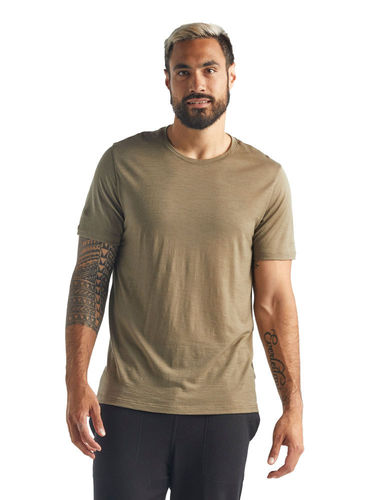 Icebreaker Men s Tech Lite SS Crewe Flint TShirt