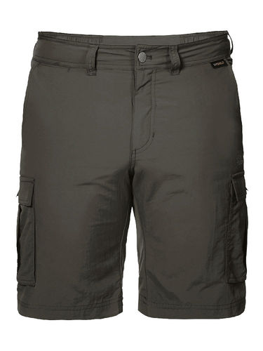 Jack Wolfskin Men's Canyon Cargo Shorts (Dark Moss)