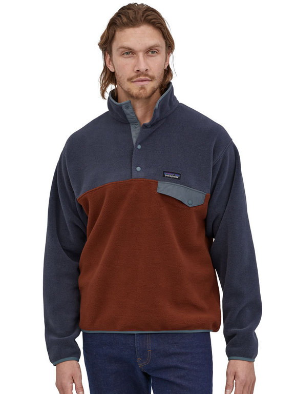 Patagonia Men's Lightweight Synchilla Snap-T Fleece Pullover (Fox Red)  Fleece