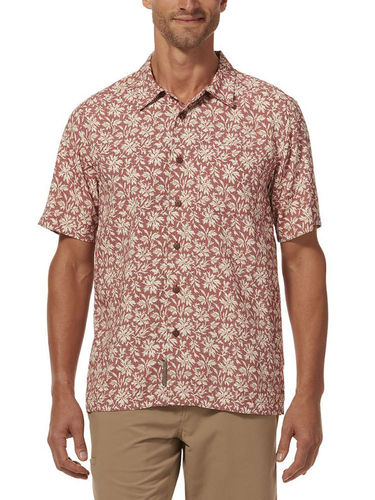 Royal Robbins Men's Comino S/S Shirt (Redwood Print)