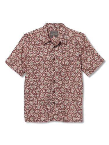 Royal Robbins Men's Comino S/S Shirt (Redwood Print)