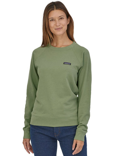 Patagonia Women's P-6 Label Organic Crew Sweatshirt (Sedge Green)