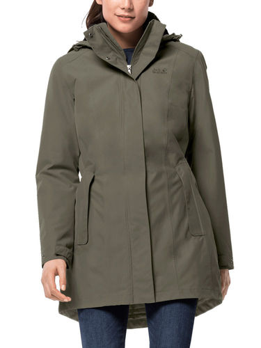 Jack Wolfskin Dames Madison Avenue Coat (Grape Leaf)