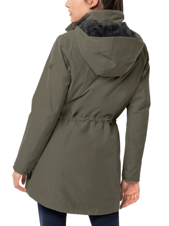 Jack wolfskin madison deals avenue coat burgundy