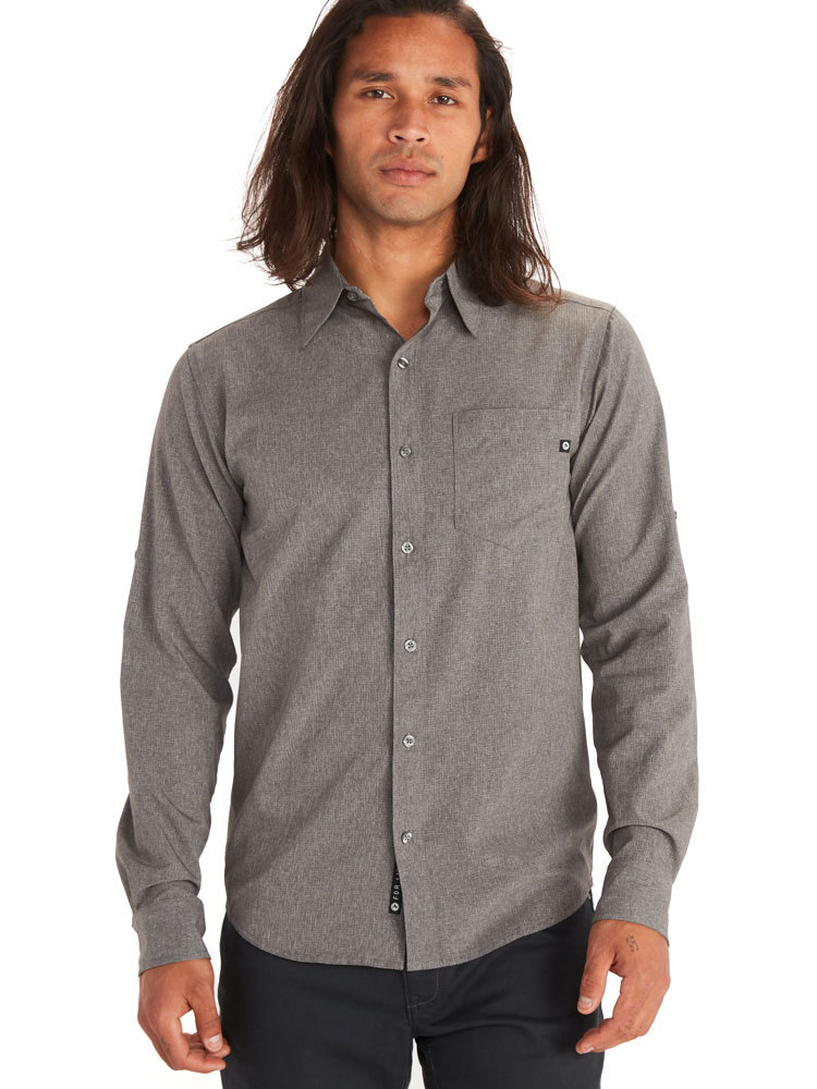 Marmot Men s Aerobora LS Shirt Cinder Air Permeable Shirt